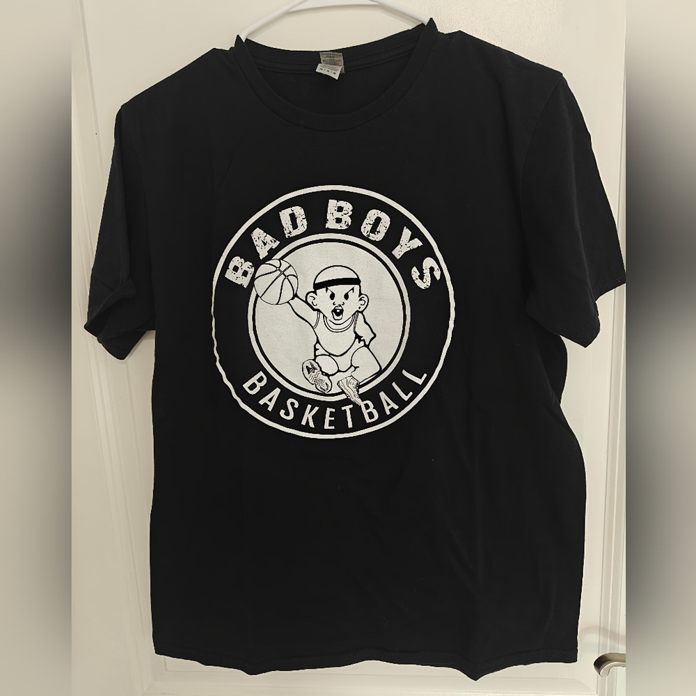 Gildan Bad Boys Basketball Black T-Shirt Size M Cotton